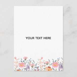 Postal Festiva Crea Tu Propia Floral