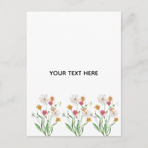 Postal Festiva Crea Tu Propia Floral