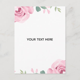 Postal Festiva Crea tu propio borde floral