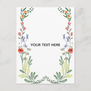 Postal Festiva Crea tu propio borde floral