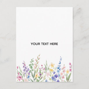 Postal Festiva Crea tu propio floral