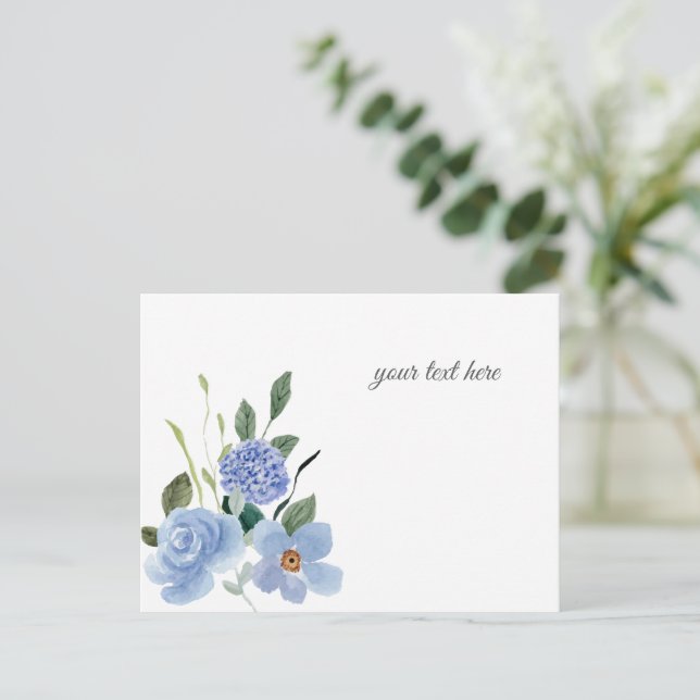 Postal Festiva Crear su propio diseño personalizado (Anverso de pie)