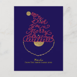 Postal Festiva Create Your Own Cute Glitter Santa Christmas 