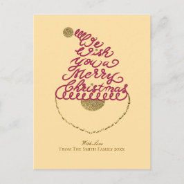 Postal Festiva Create Your Own Cute Glitter Santa Christmas 