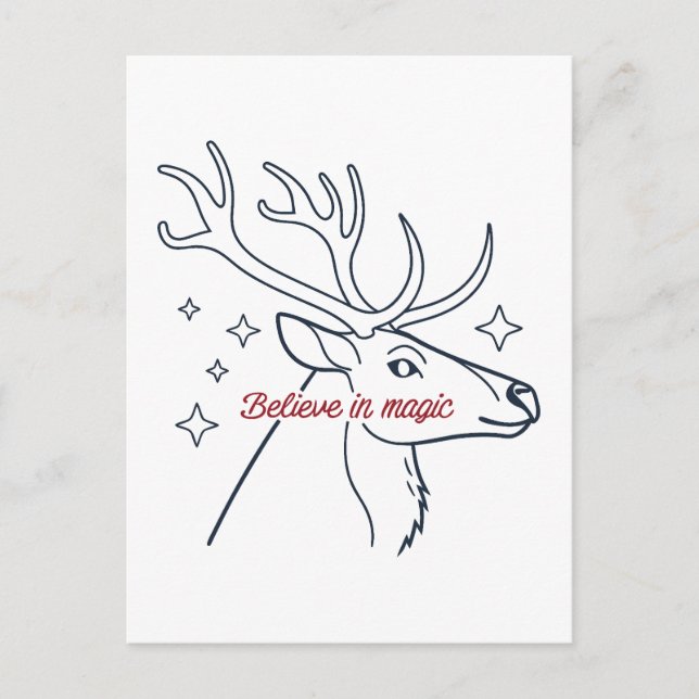 Postal Festiva Cree en la magia (Anverso)