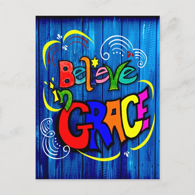 Postal Festiva Creer en Grace (Anverso)