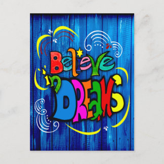 Postal Festiva Creer en los sueños
