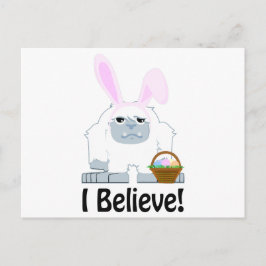 Postal Festiva ¡Creo! Easter Yeti
