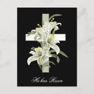 Postal Festiva Cristianismo de Pascua él ha subido