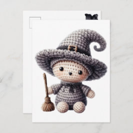 Postal Festiva Crochet Cute Witch