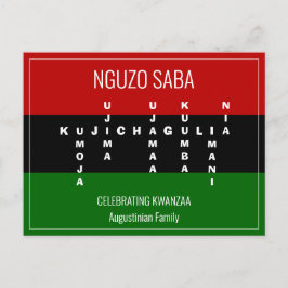 Postal Festiva Crossword NGUZO SABA Kwanzaa