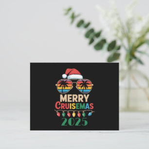 Postal Festiva Cruceros Merry 2025 Personalizado Xmas Cruise