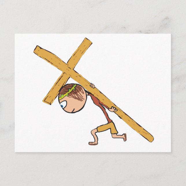 Postal Festiva Cruz de Pascua (Anverso)