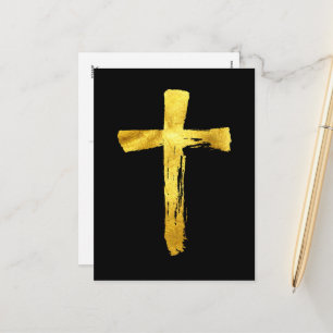Postal Festiva Cruz del Cepillo de Oro - Dios Jesucristo Cristian