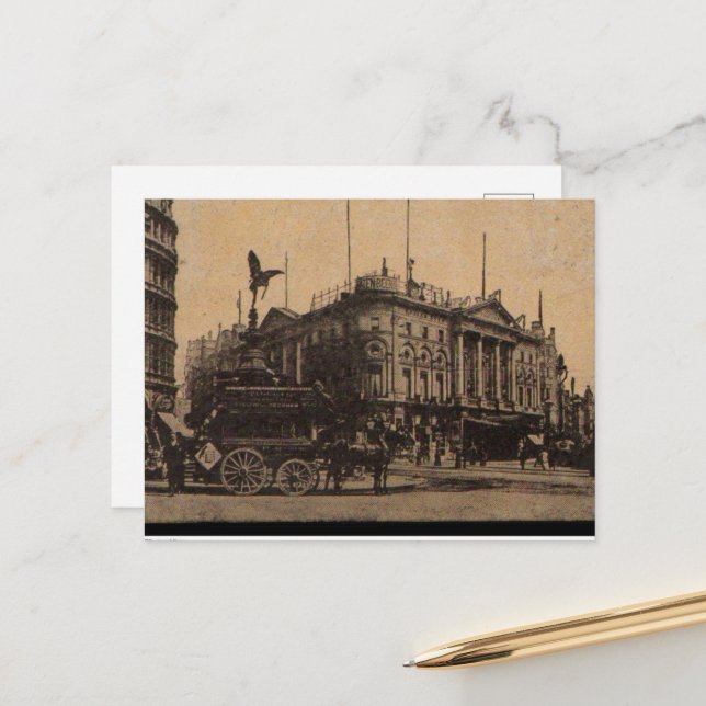 Postal Festiva Cuadrados de Londres 73 (Anverso/Reverso In Situ)