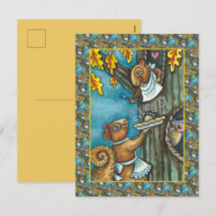 POSTAL FESTIVA CUADRALES Y AGRADECIMIENTO DE LA HUMANIDAD, ACORN 