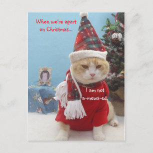 Postal Festiva Cuando estamos separados en navidad…,…