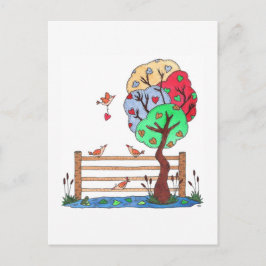Postal Festiva Cuelga tu corazón