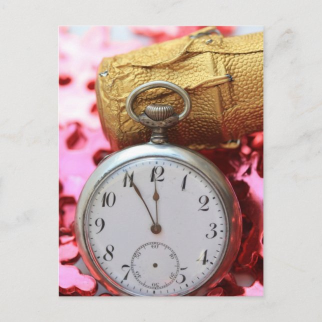 Postal Festiva Cuenta regresiva para el nuevo año (Anverso)