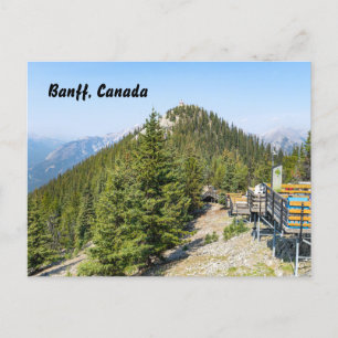 Postal Festiva Cumbre de la Montaña del Azufre en Banff