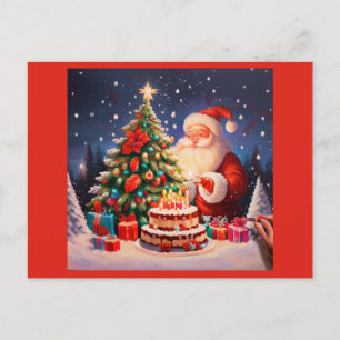 Postal Festiva Cumpleaños 9 de los navidades