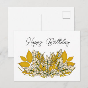 Postal Festiva Cumpleaños de Otoño