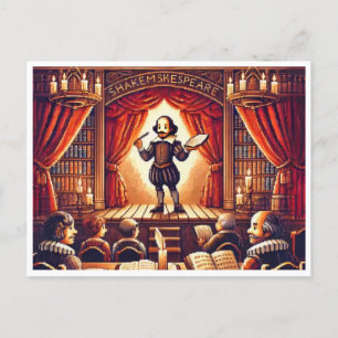 Postal Festiva Cumpleaños de Shakespeare - 16-Bit