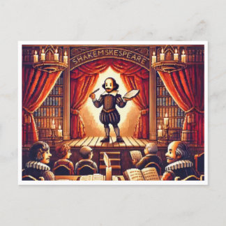 Postal Festiva Cumpleaños de Shakespeare - 16-Bit