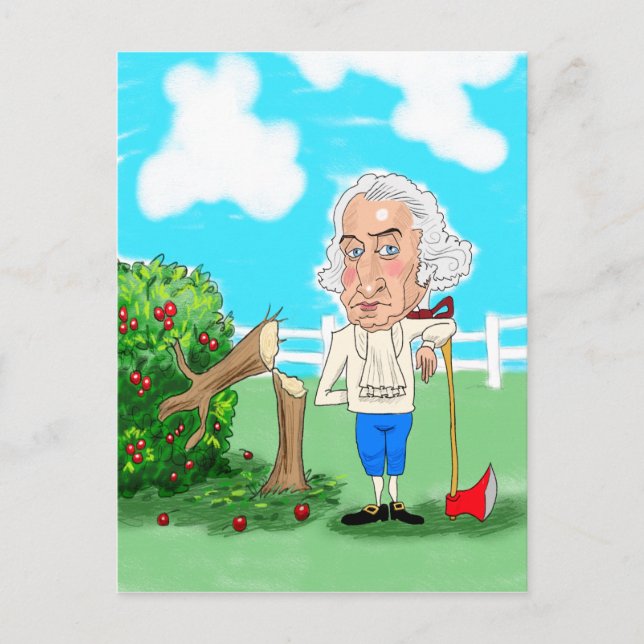 Postal Festiva Cumpleaños de Washington (Anverso)