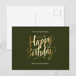 Postal Festiva Cumpleaños Especial Día