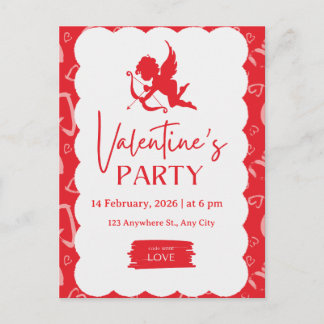 Postal Festiva ​"Cupid’s Arrow" – Vibrant Modern Valentine’s Part
