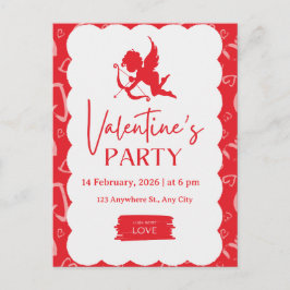 Postal Festiva "Cupid’s Arrow" – Vibrant Modern Valentine’s Part