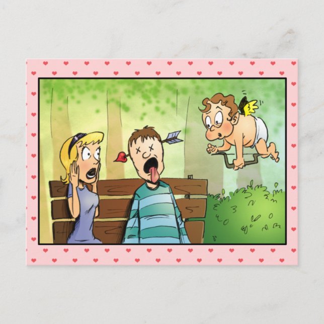 Postal Festiva Cupid's Arrow Valentine (Anverso)
