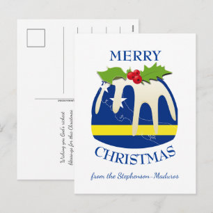 Postal Festiva CURAÇAO Korsou Budín de ciruela festivo Navida