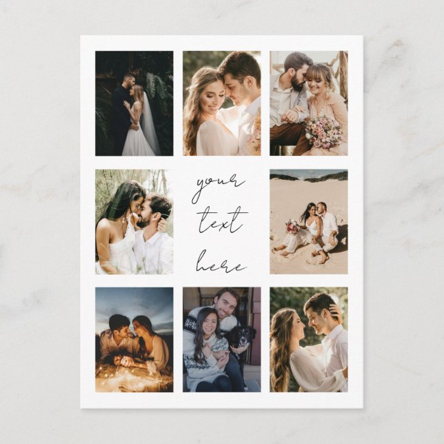 Postal Festiva Custom Photo Collage Personalized Picture Family (Anverso)