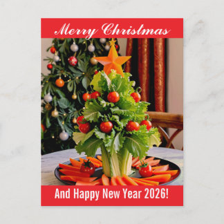 Postal Festiva Custom Vegetables Christmas Tree, Lettuce Leaves 