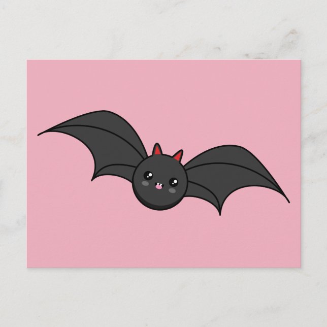 Postal Festiva Cute Bat (Anverso)