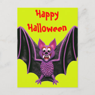 Postal Festiva Cute Bat Halloween