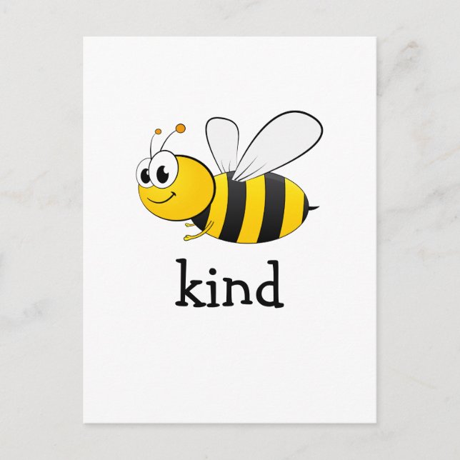 Postal Festiva Cute Bee Kind (Anverso)