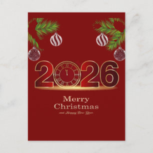 Postal Festiva Cute Camiseta de Nochevieja 2025 para Familia