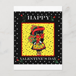 Postal Festiva Cute Doxie San Valentín