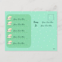 Postal Festiva Cute Easter Bunny Hugging Egg