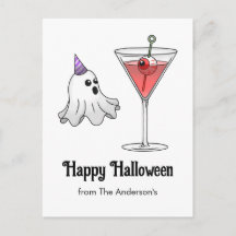 Cute Fantasma de Halloween y Cóctel Espeluznante