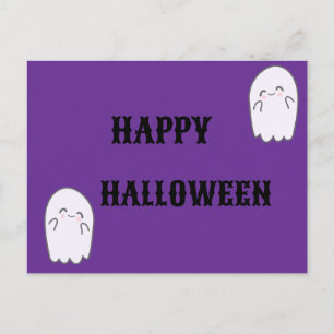 Postal Festiva Cute Ghost Halloween