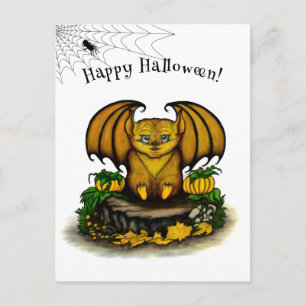 Postal Festiva Cute Halloween Bat