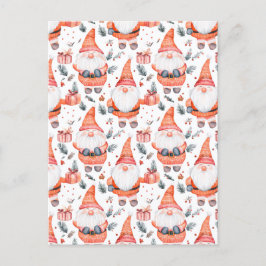 Postal Festiva Cute Navidades Santa Claus