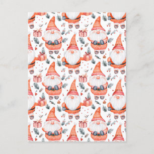 Postal Festiva Cute Navidades Santa Claus