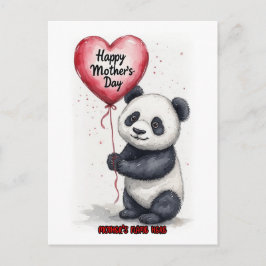 Postal Festiva Cute Panda wishes you a Happy Mother's Day on a
