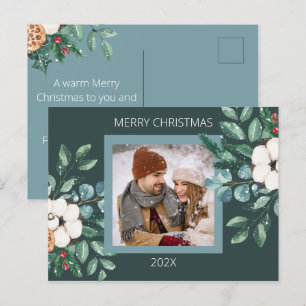 Postal Festiva Cute Personalizado Parejas Navidades