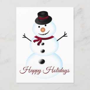 Postal Festiva Cute Snowman